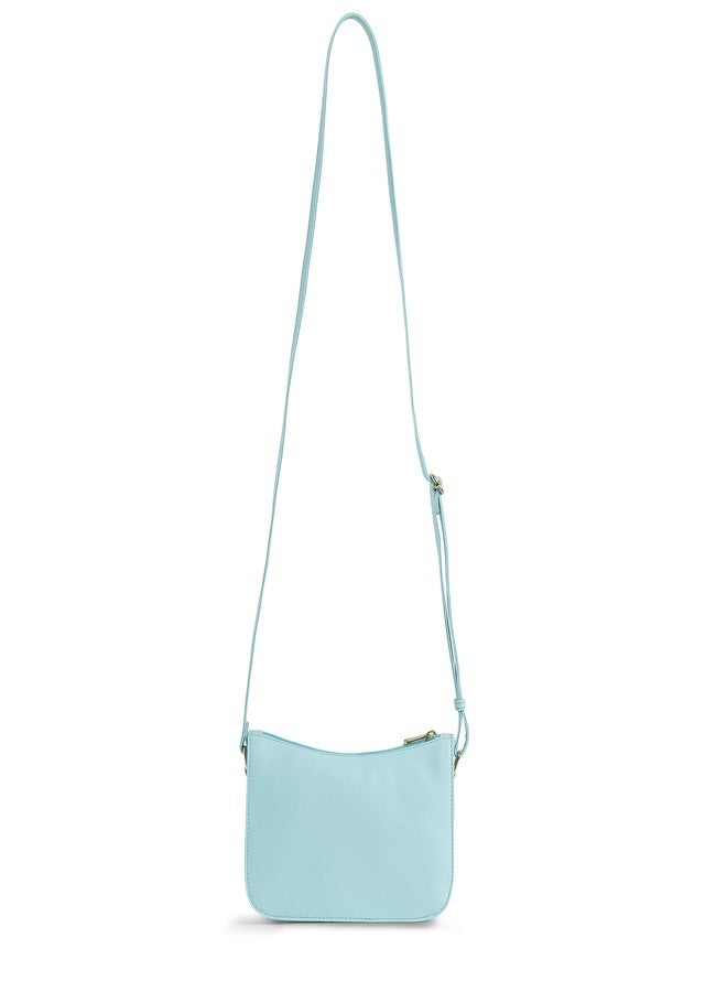 كابريس حقيبة كتف متوسطة الحجم من كابريس كارول للنساء، مزودة بحزام قابل للتعديل وسحاب إغلاق لراحة الارتداء | حقيبة يد متعددة الاستخدامات للاستخدام اليومي والسفر والمناسبات الخاصة (أزرق فاتح) - Image 5